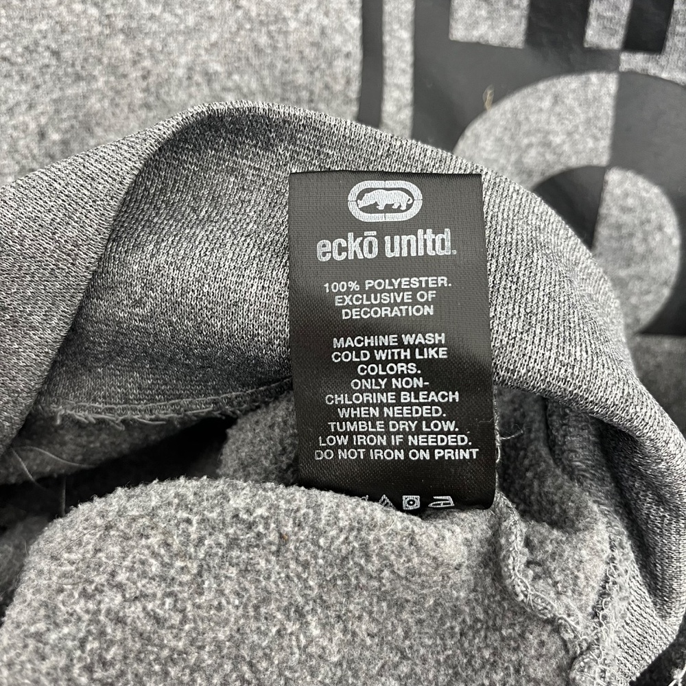 Ecko Unlimited Mens Size S Pullover Hoodie‎ Heather Gray Long Sleeve Pockets - Picture 6 of 10